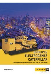 GROUPES ÉLECTROGÈNES CATERPILLAR - Avesco AG