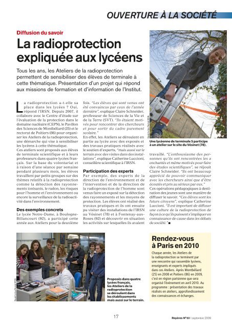 Télécharger le magazine au format PDF - IRSN