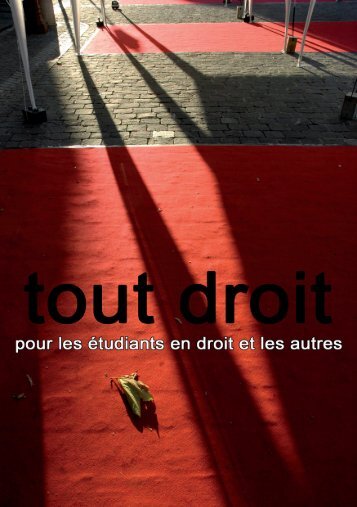 Tout Droit Automne 2009 - Université de Lausanne