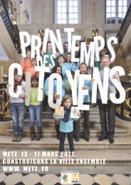 actes du Printemps des Citoyens 2012 - Ville de Metz