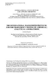 THE INTERNATIONAL HARMONIZED PROTOCOL FOR ... - IUPAC