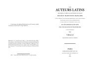 AUTEURS LATINS - latin, grec, juxta