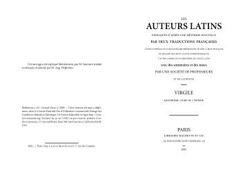 AUTEURS LATINS - latin, grec, juxta