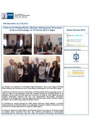 Newsletter du 21 Février 2013 - AHK Algerien