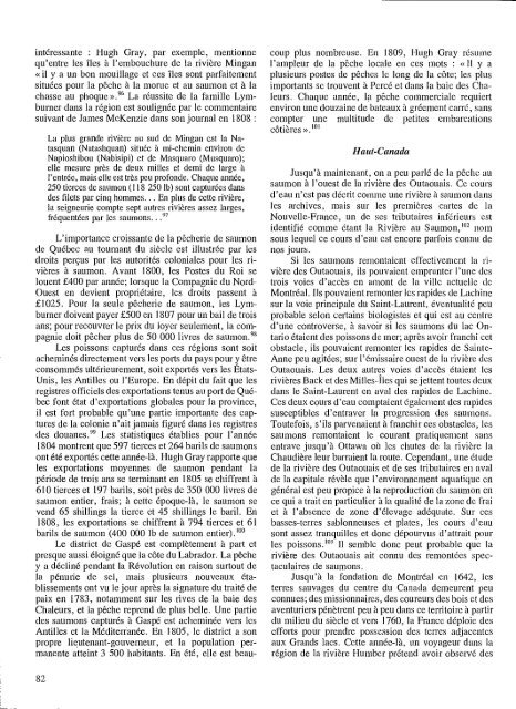 Le saumon de l'Atlantique dans l'histoire de l'Amérique du Nord