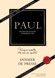 Dossier presse PAUL FR 2009_Fiches presse PAUL ... - SNEA FO