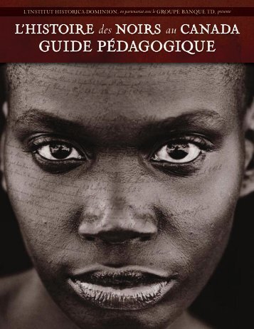 GUIDE PÉDAGOGIQUE - Histoire des Noirs au Canada