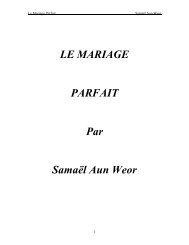 LE MARIAGE PARFAIT Par Samaël Aun Weor