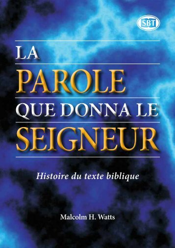 Là - Société Biblique Trinitaire