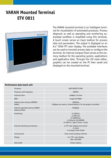 VARAN Mounted Terminal ETV 0811