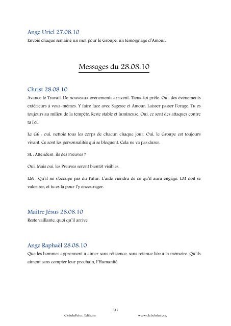 Les Messages de l'Année - Clefs du Futur