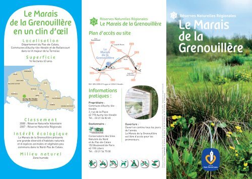 Le Marais de la Grenouillère - Réserves Naturelles de France