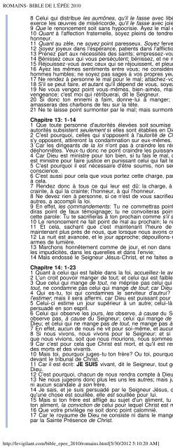 BIBLE DE L'ÉPÉE 2010 - ChristoBible - le Vigilant