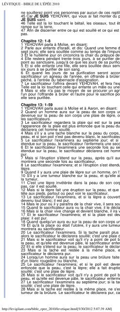 BIBLE DE L'ÉPÉE 2010 - ChristoBible - le Vigilant