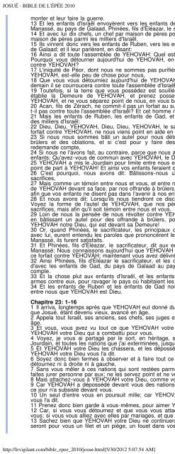 BIBLE DE L'ÉPÉE 2010 - ChristoBible - le Vigilant