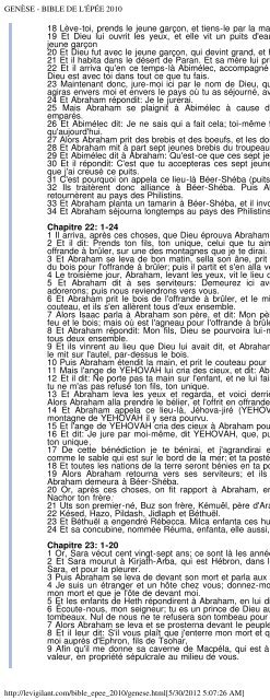 BIBLE DE L'ÉPÉE 2010 - ChristoBible - le Vigilant