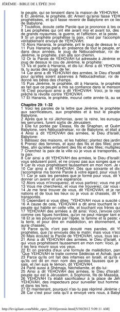 BIBLE DE L'ÉPÉE 2010 - ChristoBible - le Vigilant