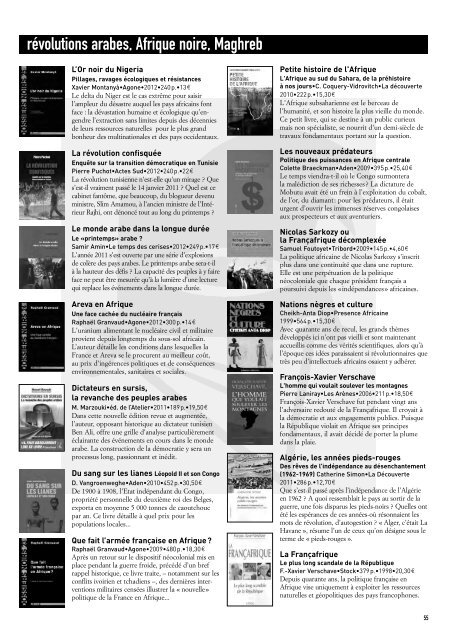 Catalogue 2013 - Quilombo Boutique-Librairie