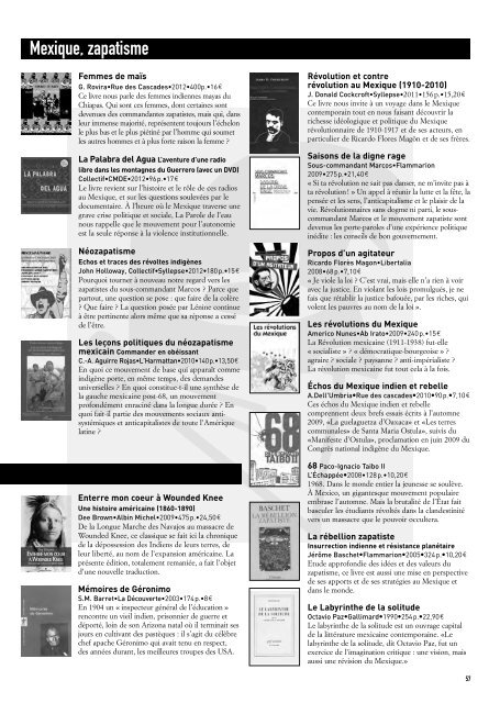 Catalogue 2013 - Quilombo Boutique-Librairie