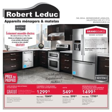 GRATUIT - Appareils Ménagers Robert Leduc