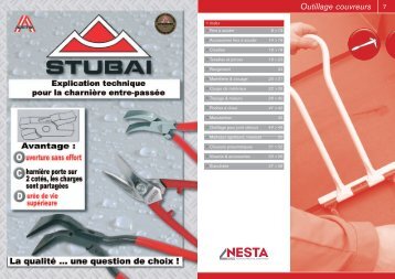 Outillage couvreurs - Nesta