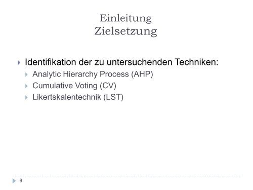 Effiziente Techniken zur Anforderungspriorisierung - REConf 2009