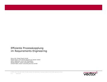 Effiziente Prozesskopplung im Requirements ... - REConf 2009