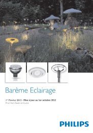 Barème Eclairage 2012 - Philips Lighting