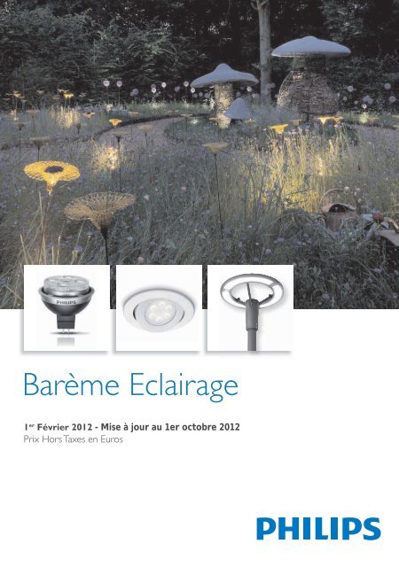 Barème Eclairage 2012 - Philips Lighting