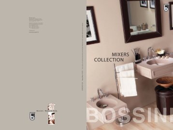 BOSSINI brochure MIXERS COLLECTION - mia.design