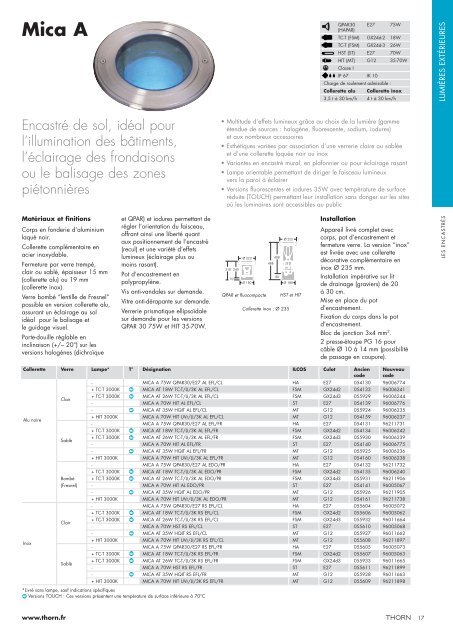 Lumières extérieures - THORN Lighting [Accueil]