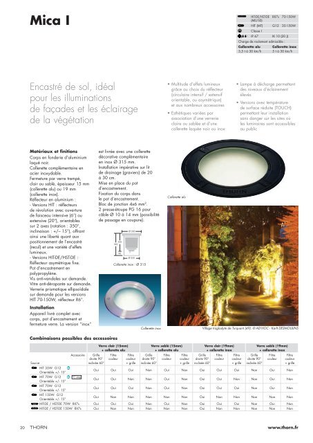 Lumières extérieures - THORN Lighting [Accueil]