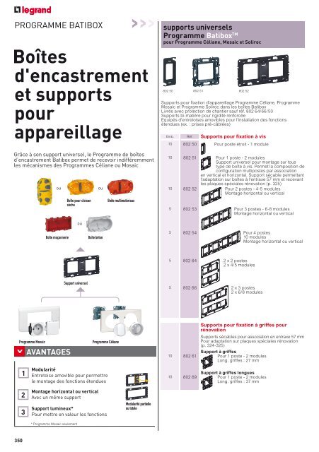 Découvrez l'offre Batibox au catalogue - LEGRAND