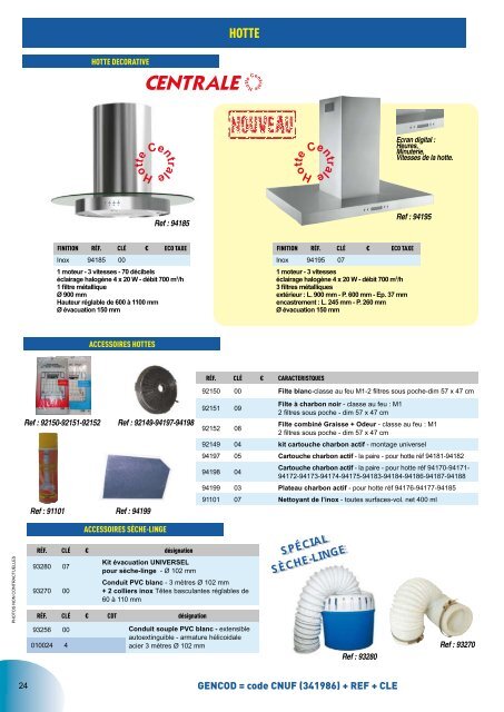 CATALOGUE TARIF 2010-2011