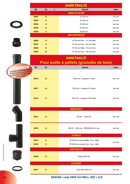 CATALOGUE TARIF 2010-2011