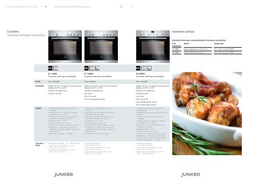 Manuel de vente pour appareils à encastrer 2013 - Junker