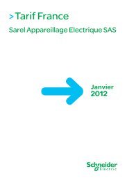 Tarif France Janvier 2012 - Schneider Electric