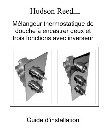 Mélangeur thermostatique de douche à encastrer ... - Hudson Reed