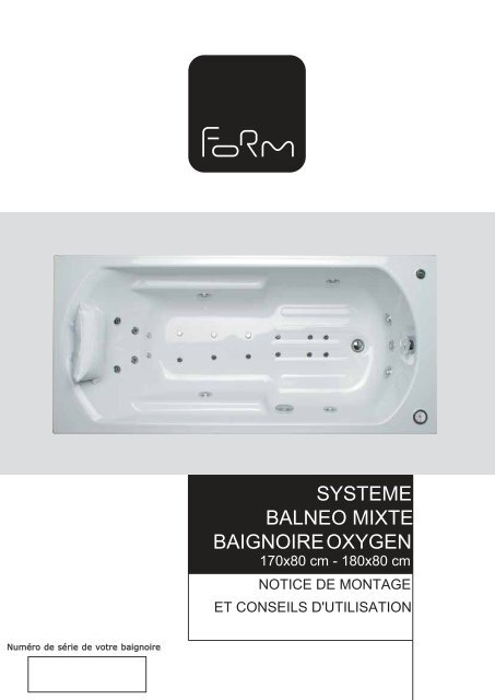 SYSTEME BALNEO MIXTE BAIGNOIRE OXYGEN - Castorama