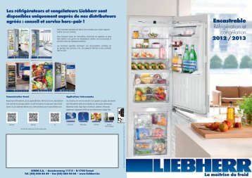Catalogue Liebherr encastrable 2012-2013 - SOGEL