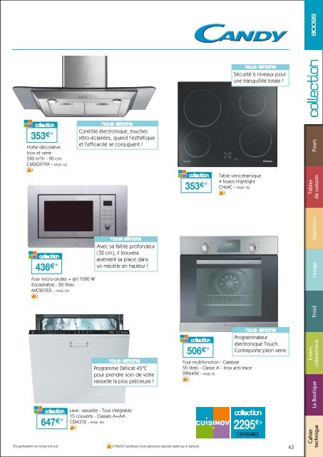 L'essentiel de l'électro-encastrable 2012 - 2013 - Cuisinov