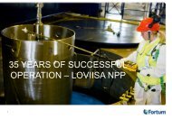 35 Years of Safe and Reliable Operation of Loviisa NPP