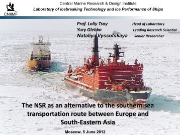 Northern Sea Route as an Alternative to Southern Option of Sea ...