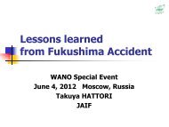 Lessons learned from Fukushima Accident