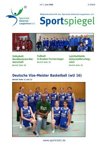 Deutsche Vize-Meister Basketball (wU 16) - SC Alstertal Langenhorn