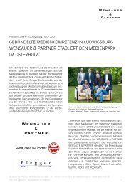 10.07.2012: Wensauer & Partner etabliert den Medienpark