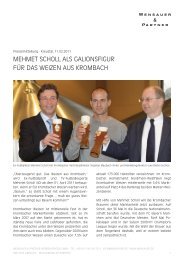 MEHMET SCHoLL ALS GALIoNSFIGuR FÜR ... - Wensauer & Partner