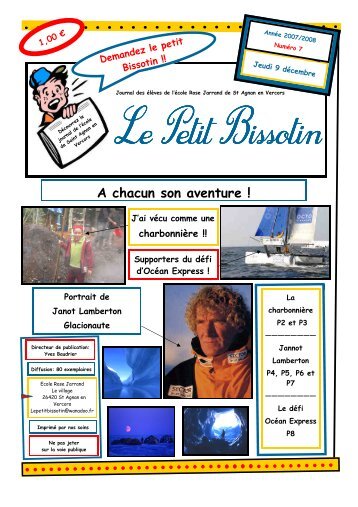 Le Petit Bissotin Le Petit Bissotin - Ecole publique de Saint-Agnan ...