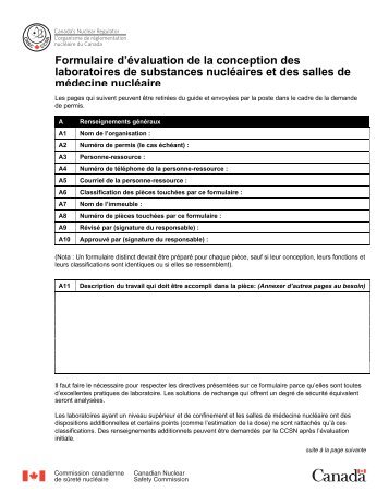 Formulaire d'évaluation de la conception des laboratoires de ...