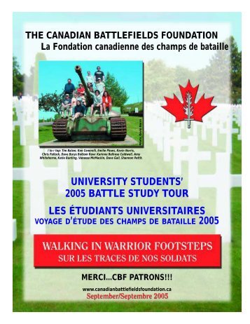 CBF French 09.05 Singles - Canadian Battlefields Foundation